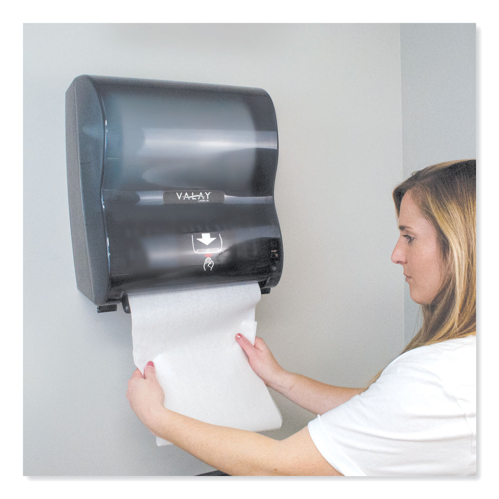 Valay 10 Inch Roll Towel Dispenser, 13.25 x 9 x 14.25, Black
