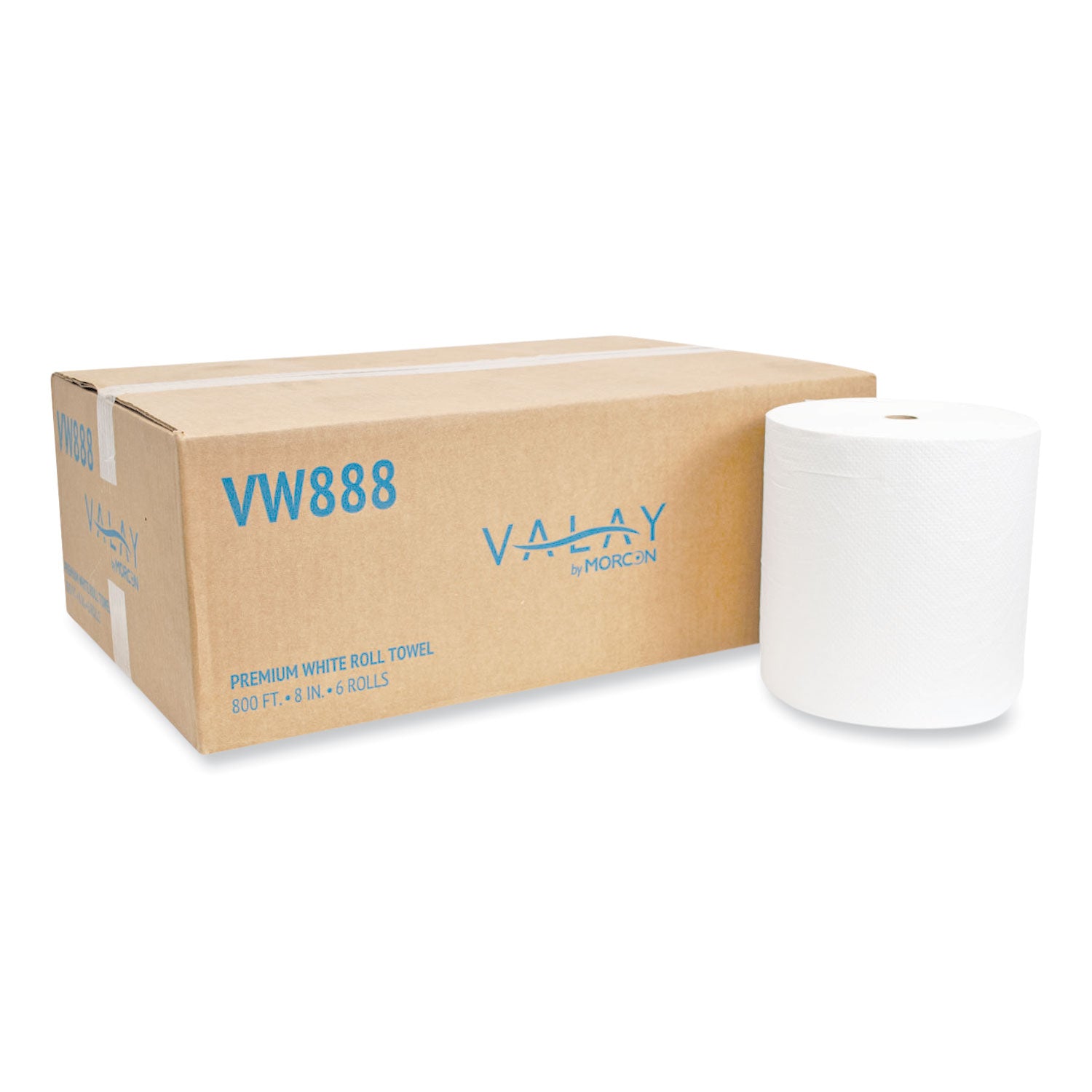 valay-proprietary-roll-towels-1-ply-8-x-800-ft-white-6-rolls-carton_morvw888 - 1