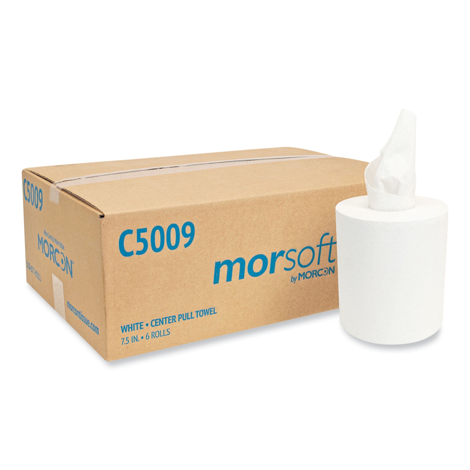 morsoft-center-pull-roll-towels-2-ply-69-dia-500-sheets-roll-6-rolls-carton_morc5009 - 1