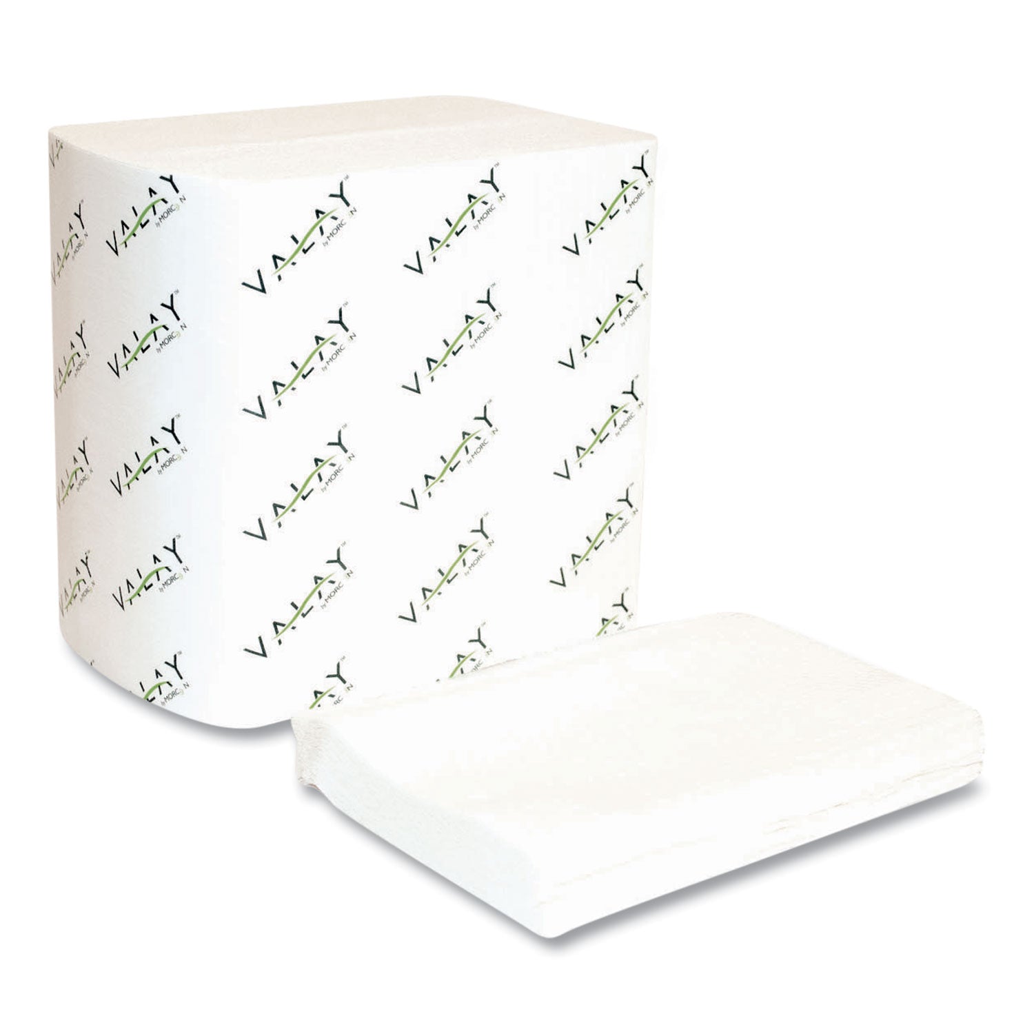 Valay Interfolded Napkins, 2-Ply, 6.5 x 8.25, White, 500/Pack, 12 Packs/Carton