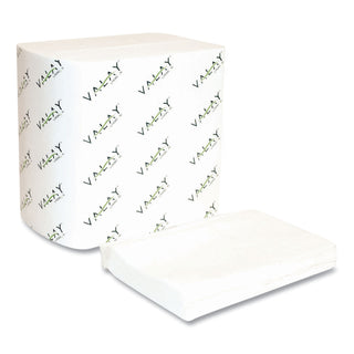 Valay Interfolded Napkins, 2-Ply, 6.5 x 8.25, White, 500/Pack, 12 Packs/Carton