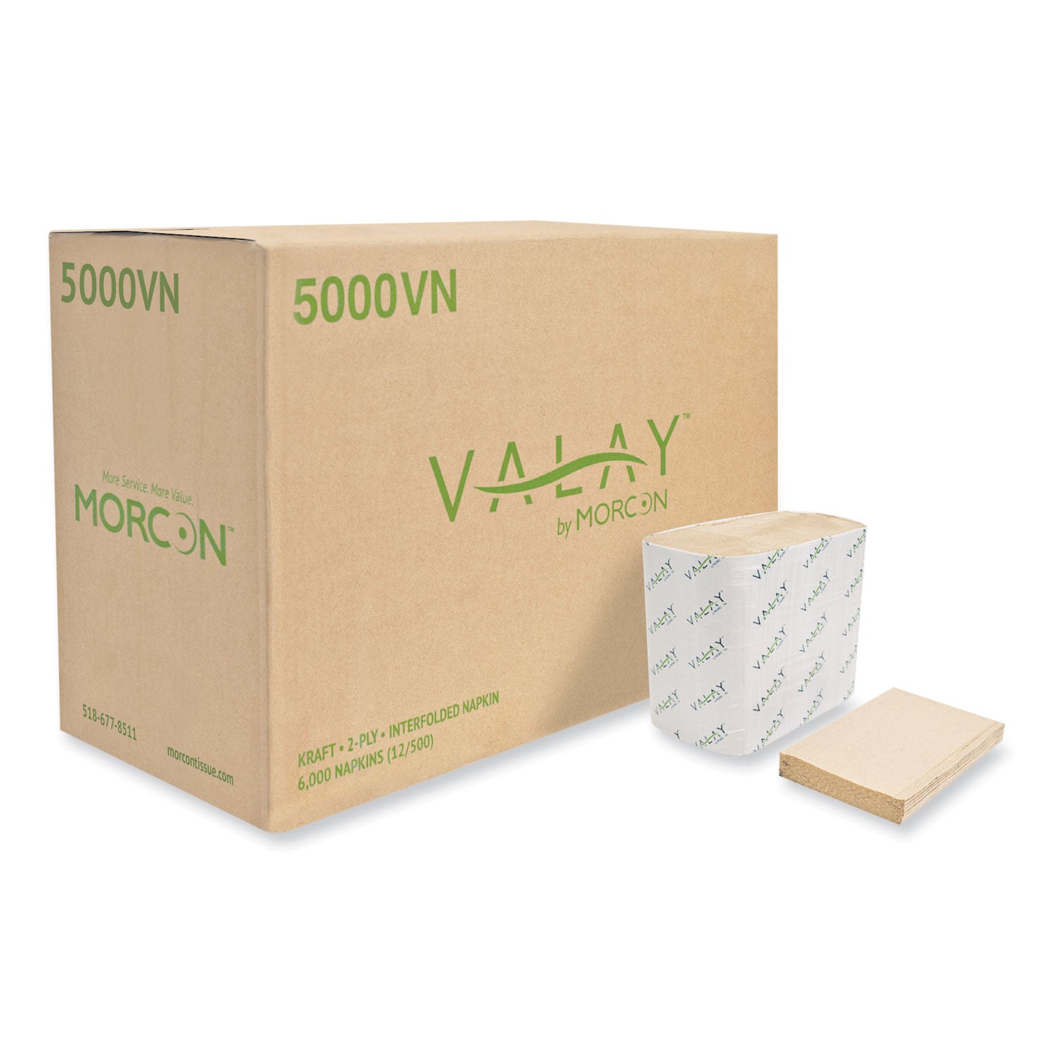 valay-interfolded-napkins-2-ply-65-x-825-kraft-6000-carton_mor5000vn - 1