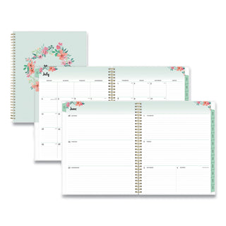 laurel-academic-year-weekly-monthly-planner-floral-artwork-11-x-85-green-pink-cover-12-month-july-june-2021-2022_bls131947 - 1