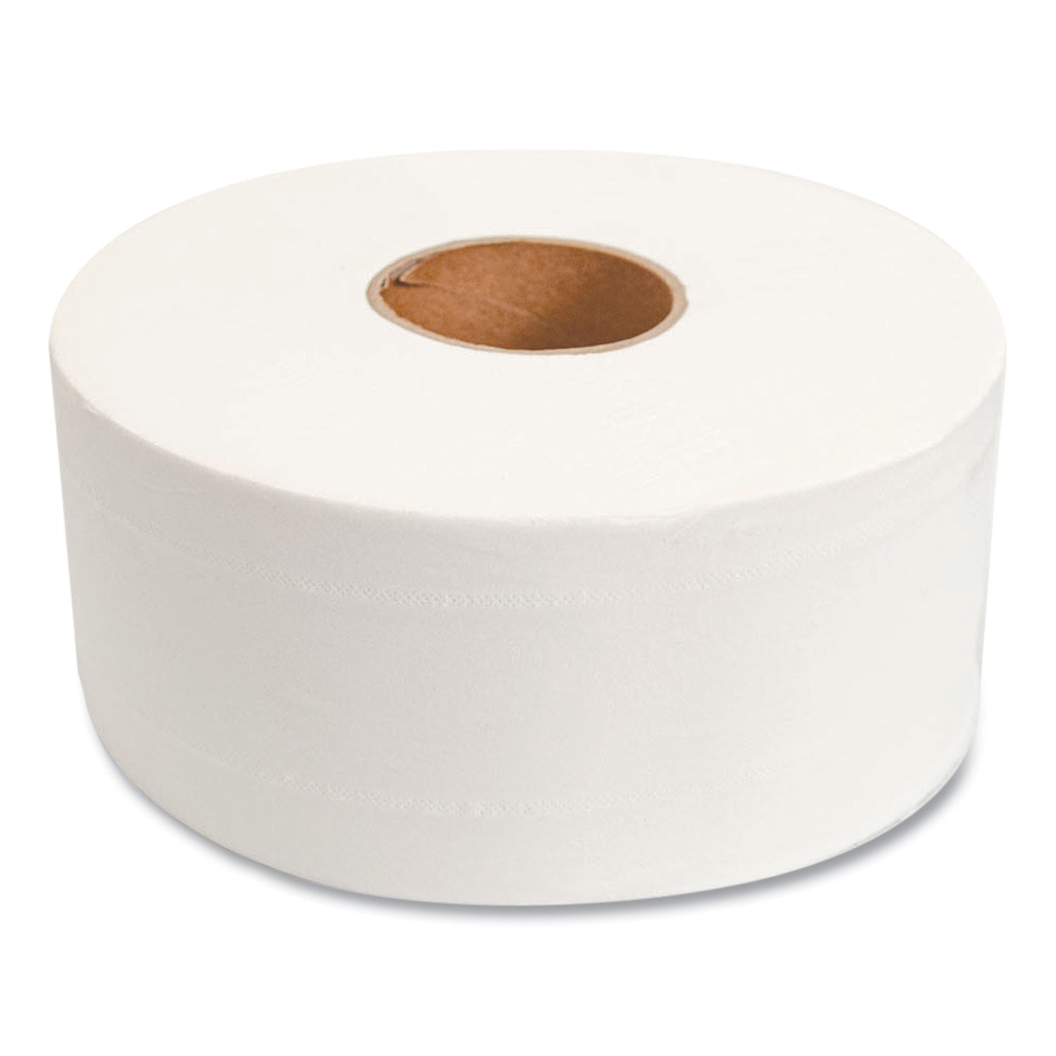 Valay Mini Jumbo Bath Tissue, Septic Safe, 2-Ply, White, 750 ft, 12 Rolls/Carton