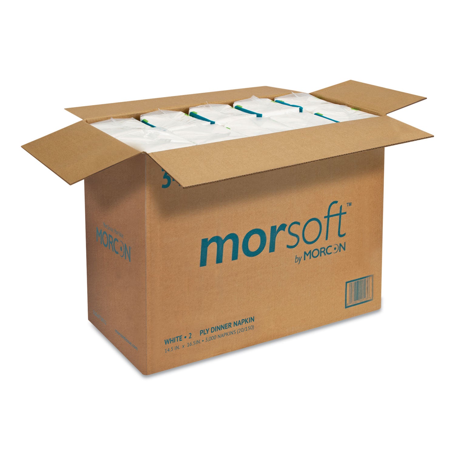 morsoft-dinner-napkins-2-ply-145-x-165-white-3000-carton_mor3466 - 3