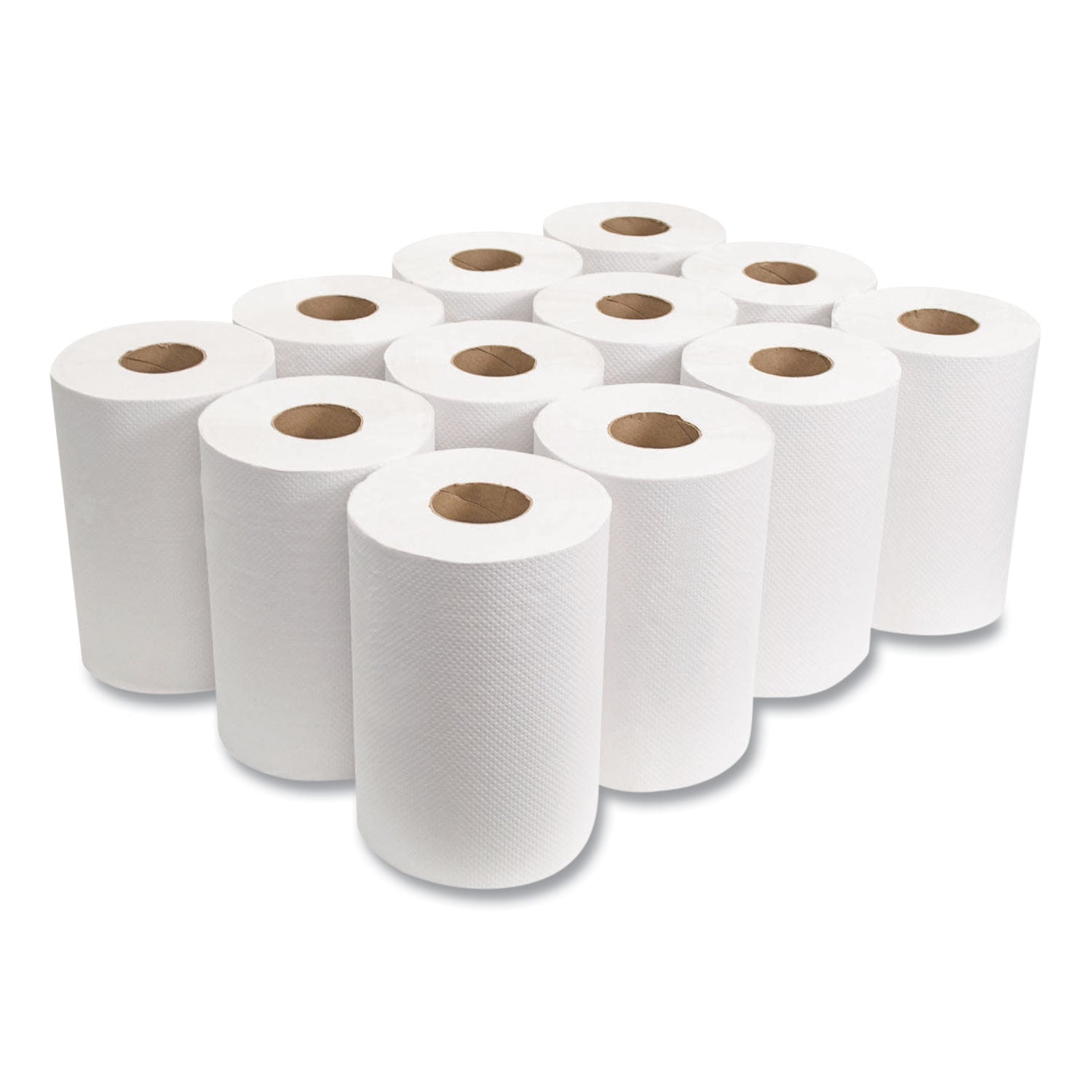 Morsoft Universal Roll Towels, 1-Ply, 8" x 350 ft, White, 12 Rolls/Carton - 