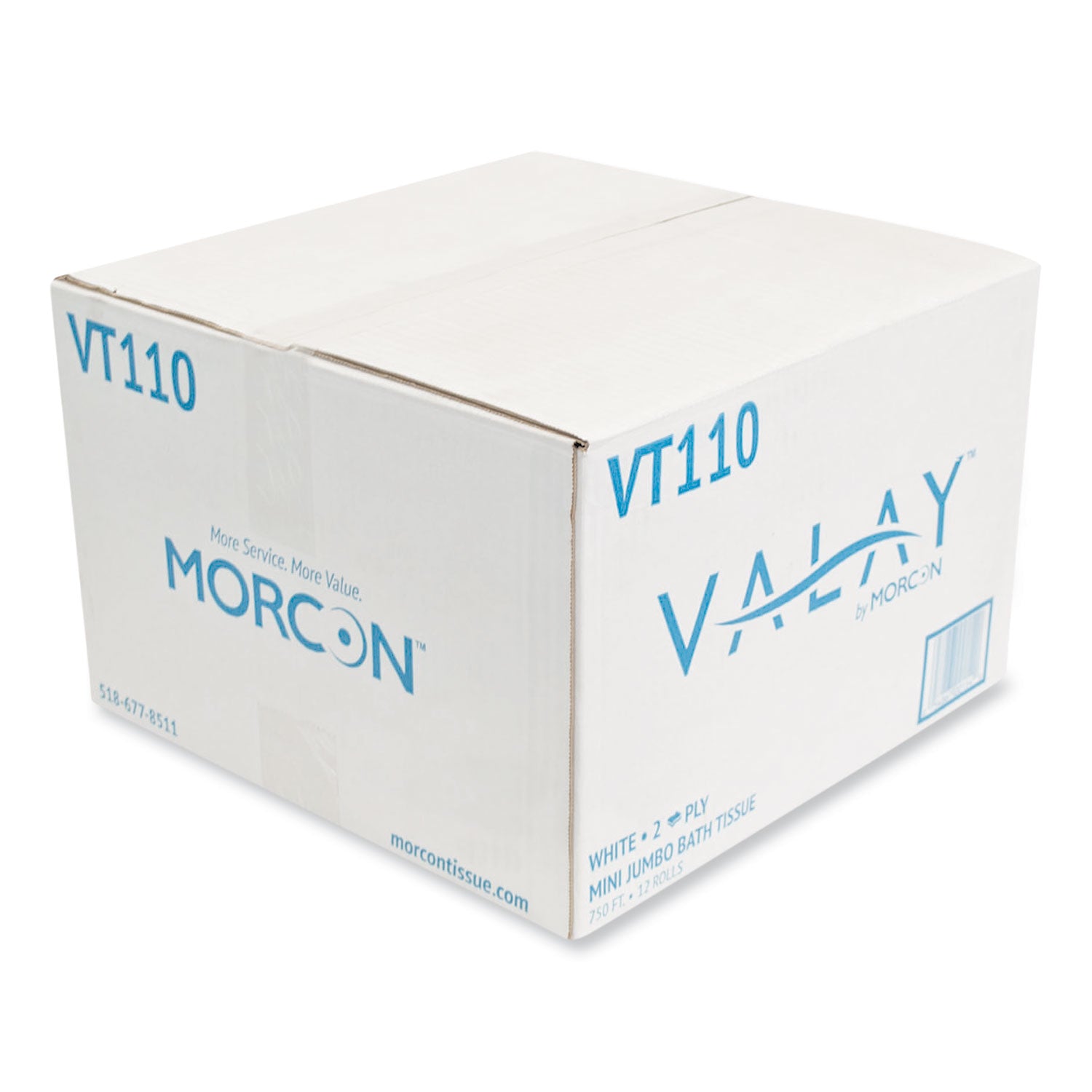 valay-mini-jumbo-bath-tissue-septic-safe-2-ply-white-750-ft-12-rolls-carton_morvt110 - 2