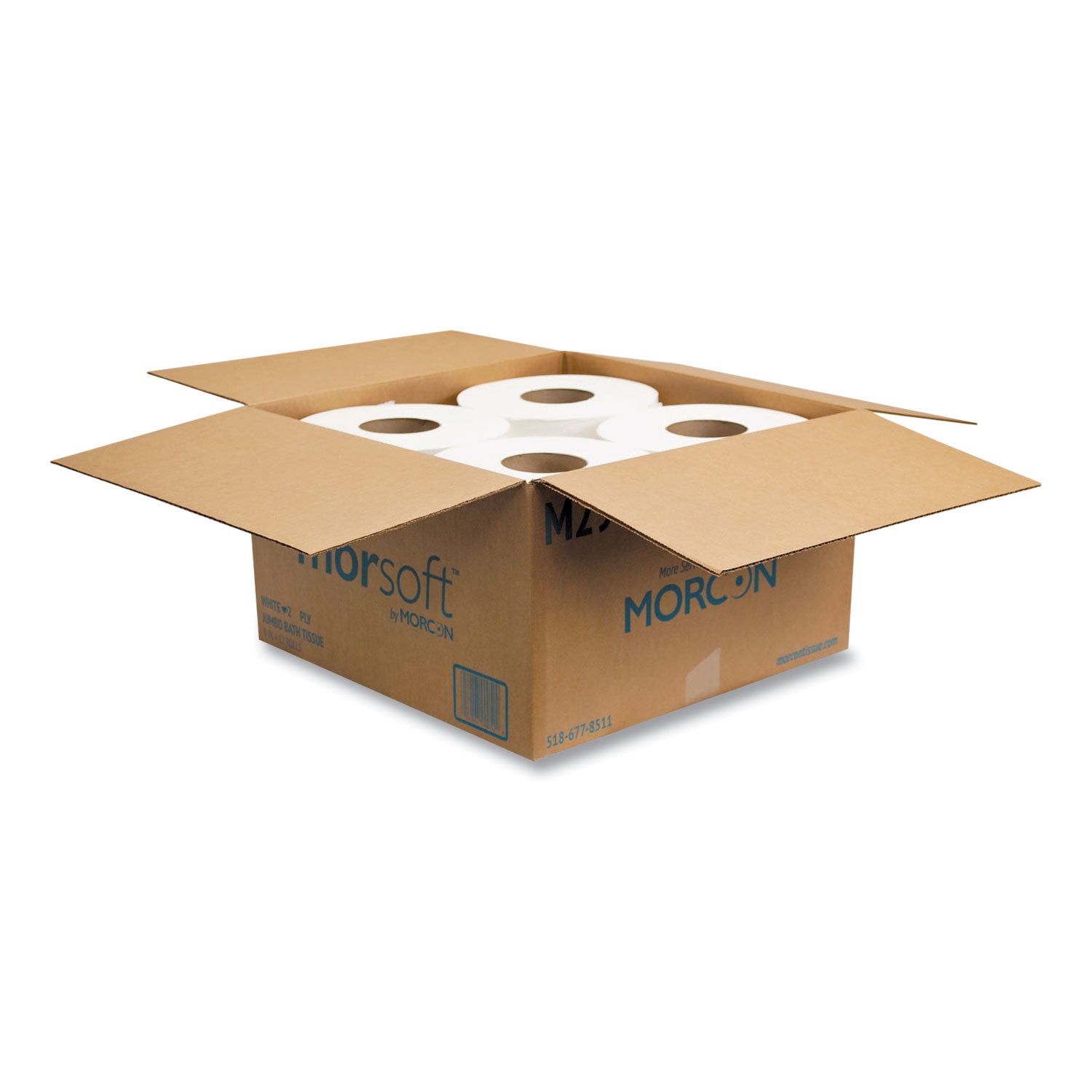 Jumbo Bath Tissue, Septic Safe, 2-Ply, White, 3.3" x 700 ft, 12 Rolls/Carton