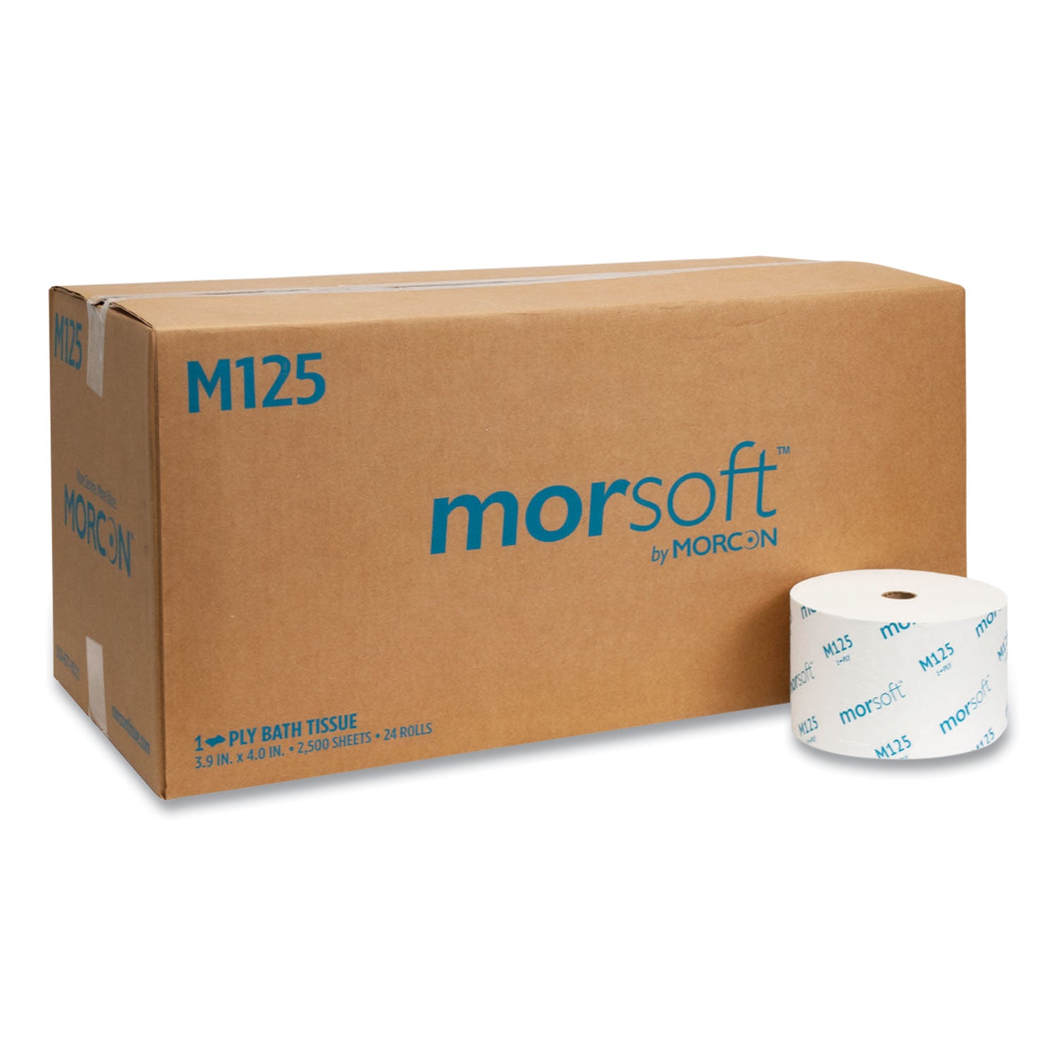 small-core-bath-tissue-septic-safe-1-ply-white-2500-sheets-roll-24-rolls-carton_morm125 - 1