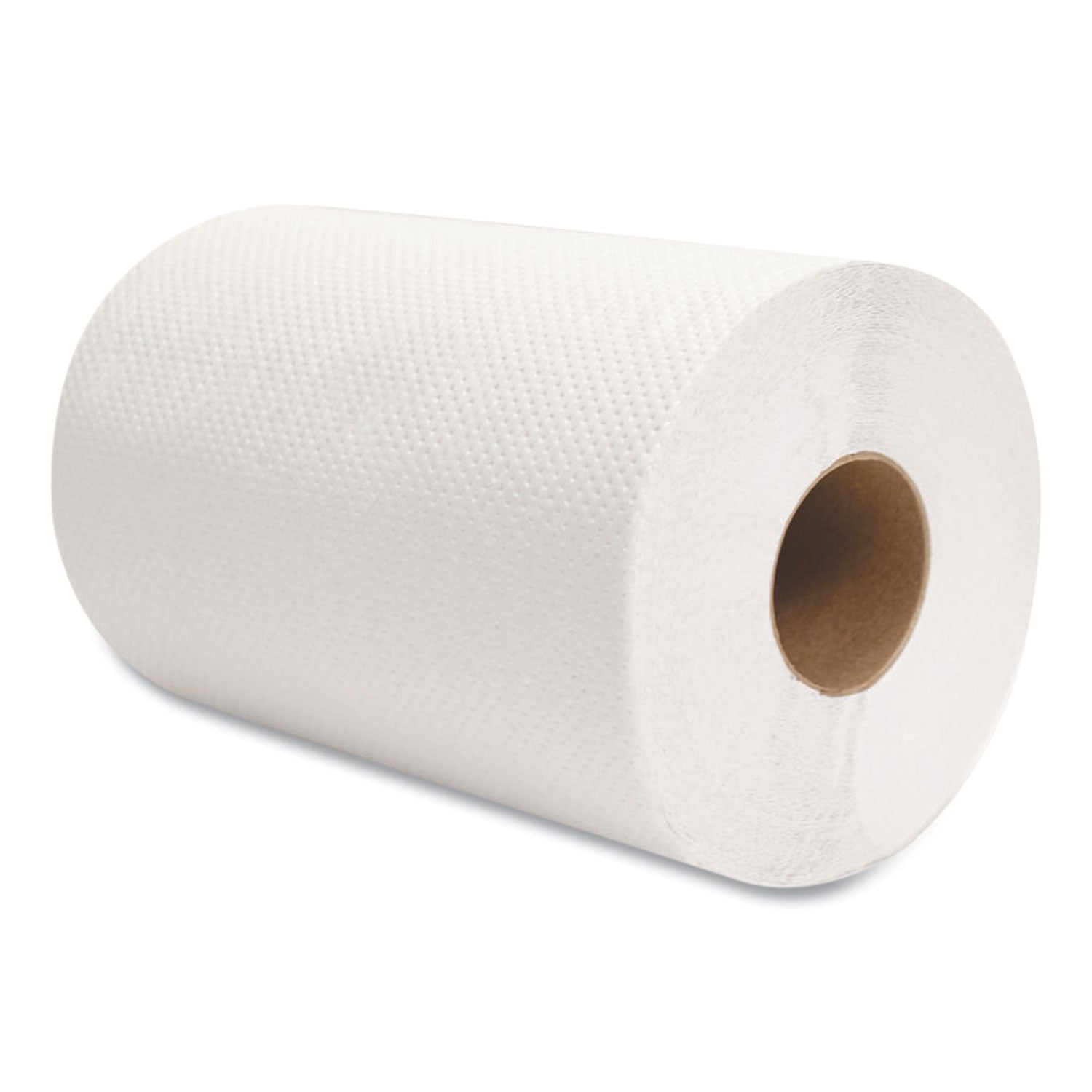 Morsoft Universal Roll Towels, 1-Ply, 8" x 350 ft, White, 12 Rolls/Carton - 