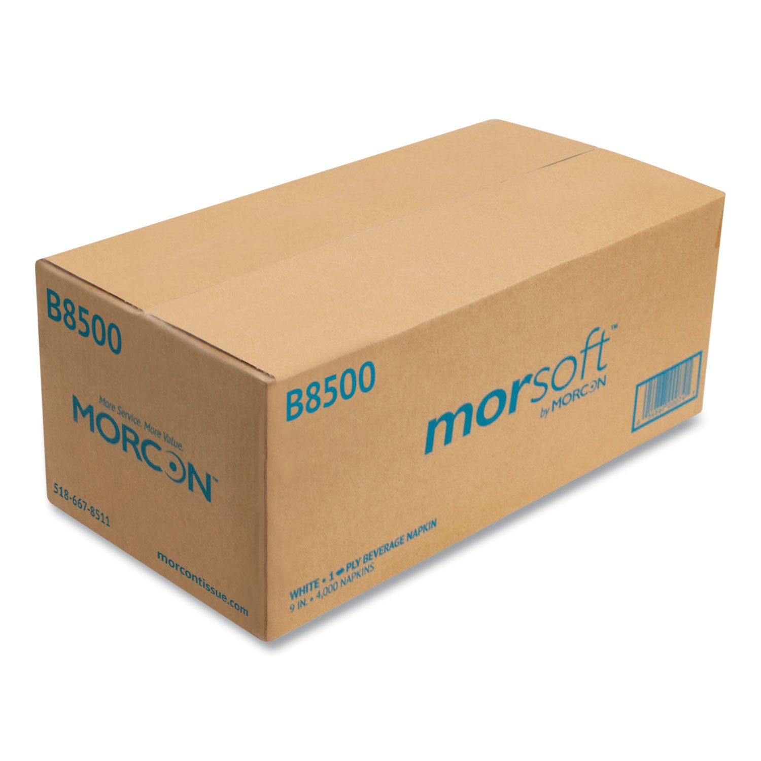 morsoft-beverage-napkins-9-x-9-4-white-500-pack-8-packs-carton_morb8500 - 2