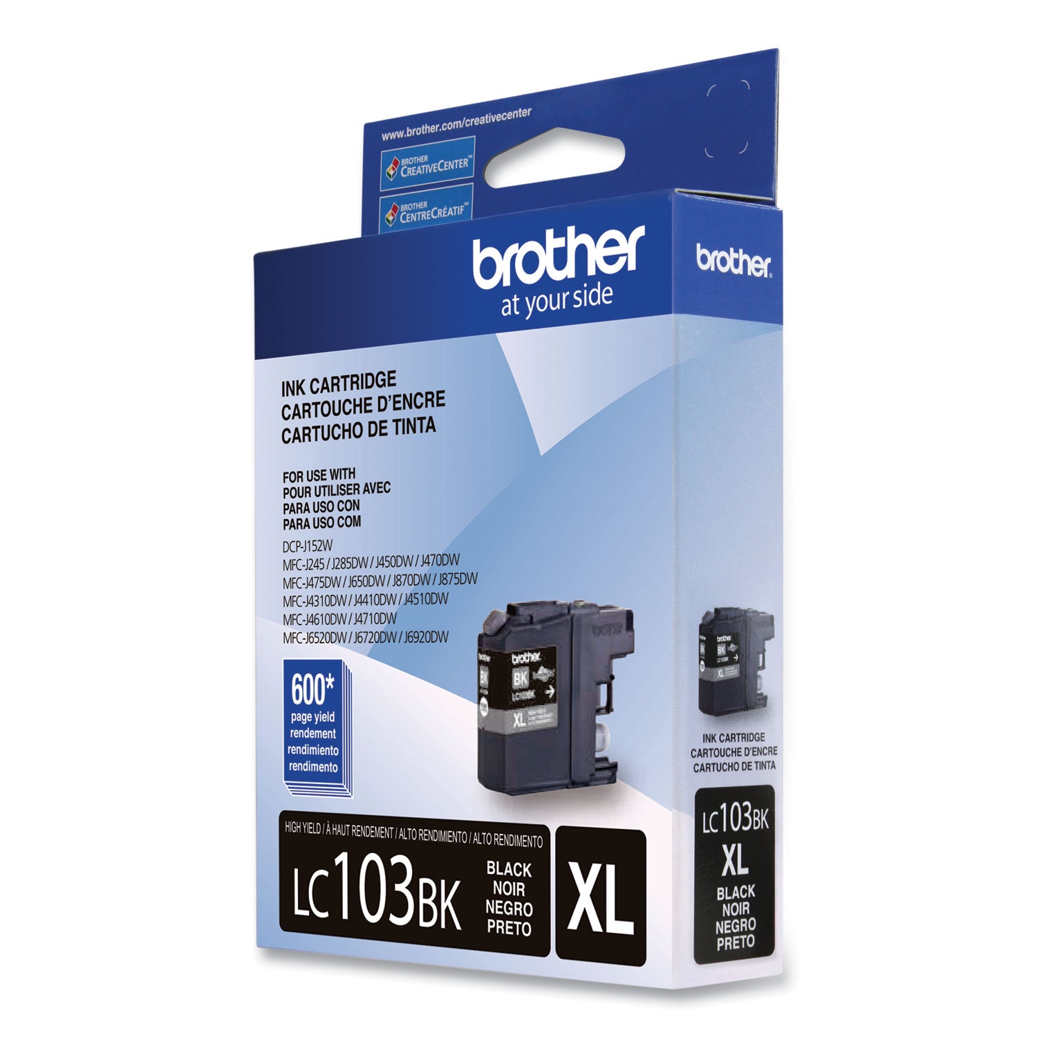 LC103BK Innobella High-Yield Ink, 600 Page-Yield, Black