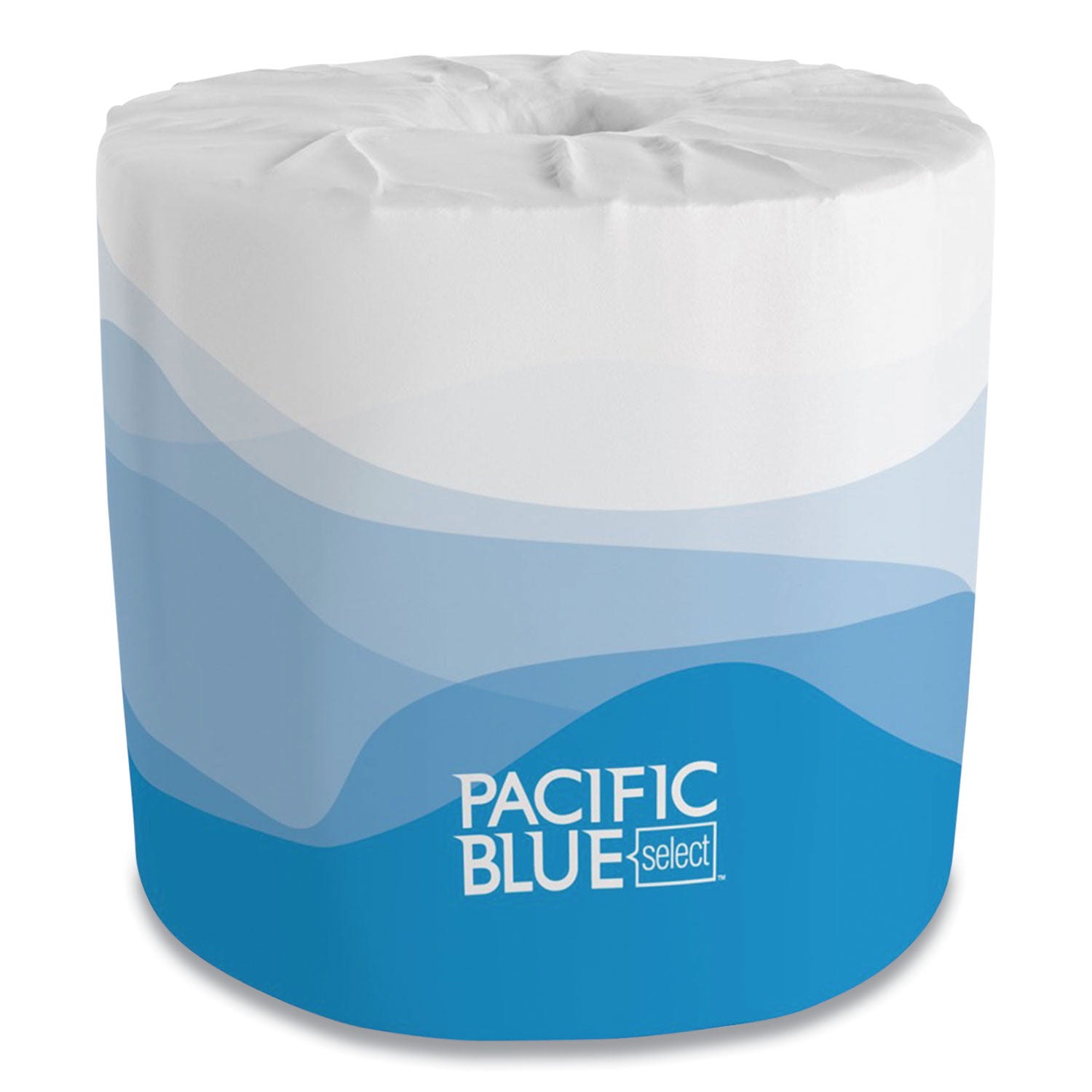 Pacific Blue Select Bathroom Tissue, Septic Safe, 2-Ply, White, 550 Sheets/Roll, 80 Rolls/Carton - 