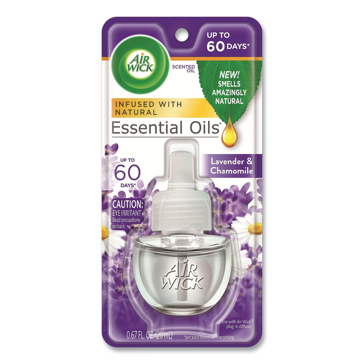 Scented Oil Refill, Lavender and Chamomile, 0.67 oz, 8/Carton - 