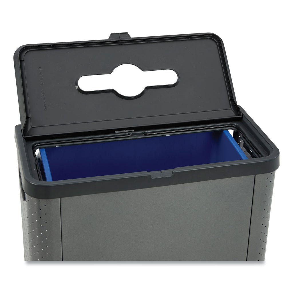 elevate-decorative-refuse-container-mixed-recycling-23-gal-plastic-metal-pearl-dark-gray_rcp2136962 - 2