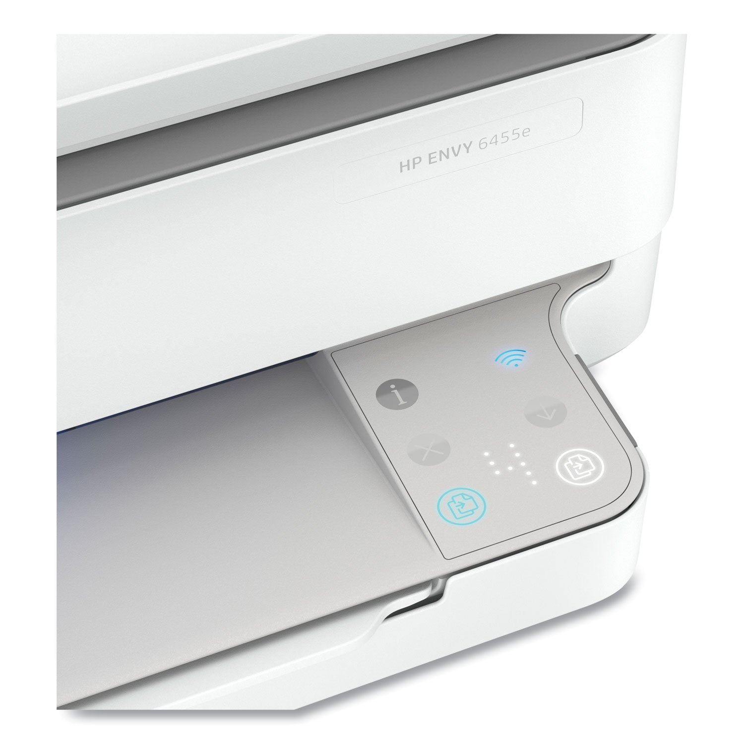 HP Envy 6455e Wireless Inkjet Multifunction Printer - Color - White - Copier/Mobile Fax/Printer/Scanner - 1200 x 1200 dpi Print - Automatic Duplex Print - Up to 1000 Pages Monthly - 100 sheets Input - Color Flatbed Scanner - 1200 dpi Optical Scan - C - 4