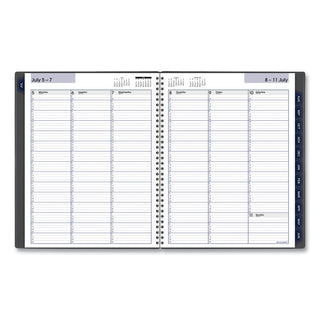 DayMinder Academic Weekly/Monthly Desktop Planner, 11 x 8.5, Charcoal Cover, 12-Month (July to June): 2023 to 2024 - 3