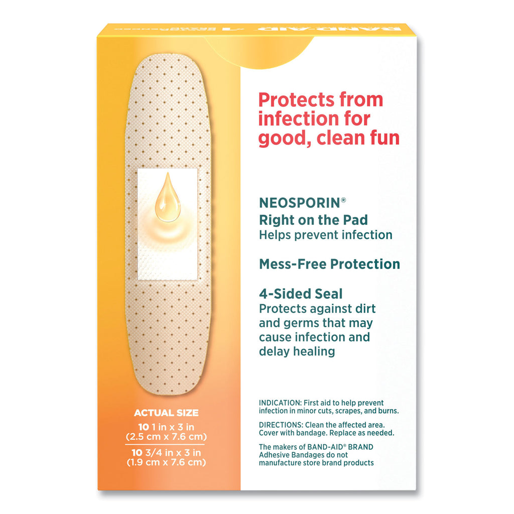 Antibiotic Adhesive Bandages, Assorted Sizes, 20/Box