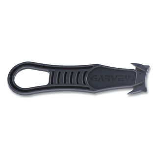 Safety Cutter Box Cutter Knife with Double Shielded Blade, 4" Plastic Handle, Black, 5/Pack - 