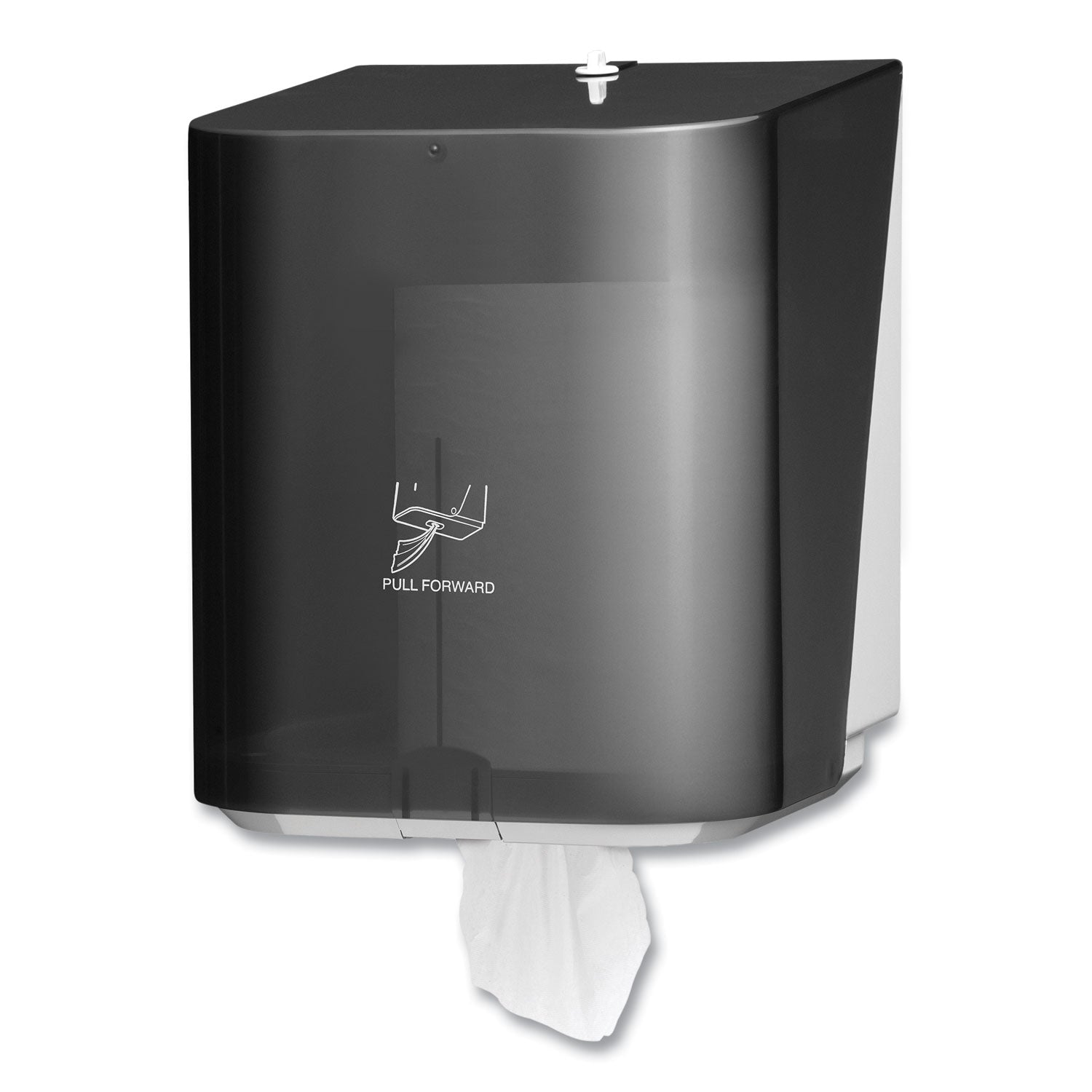 In-Sight Sr. Center Pull Dispenser, 10.65 x 10 x 12.5, Smoke