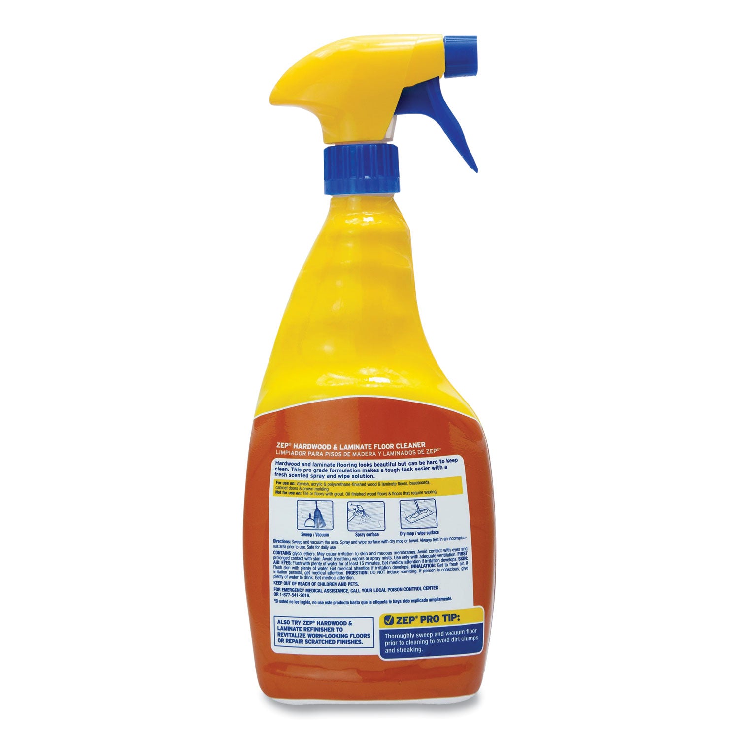Hardwood and Laminate Cleaner, 32 oz Spray Bottle, 12/Carton