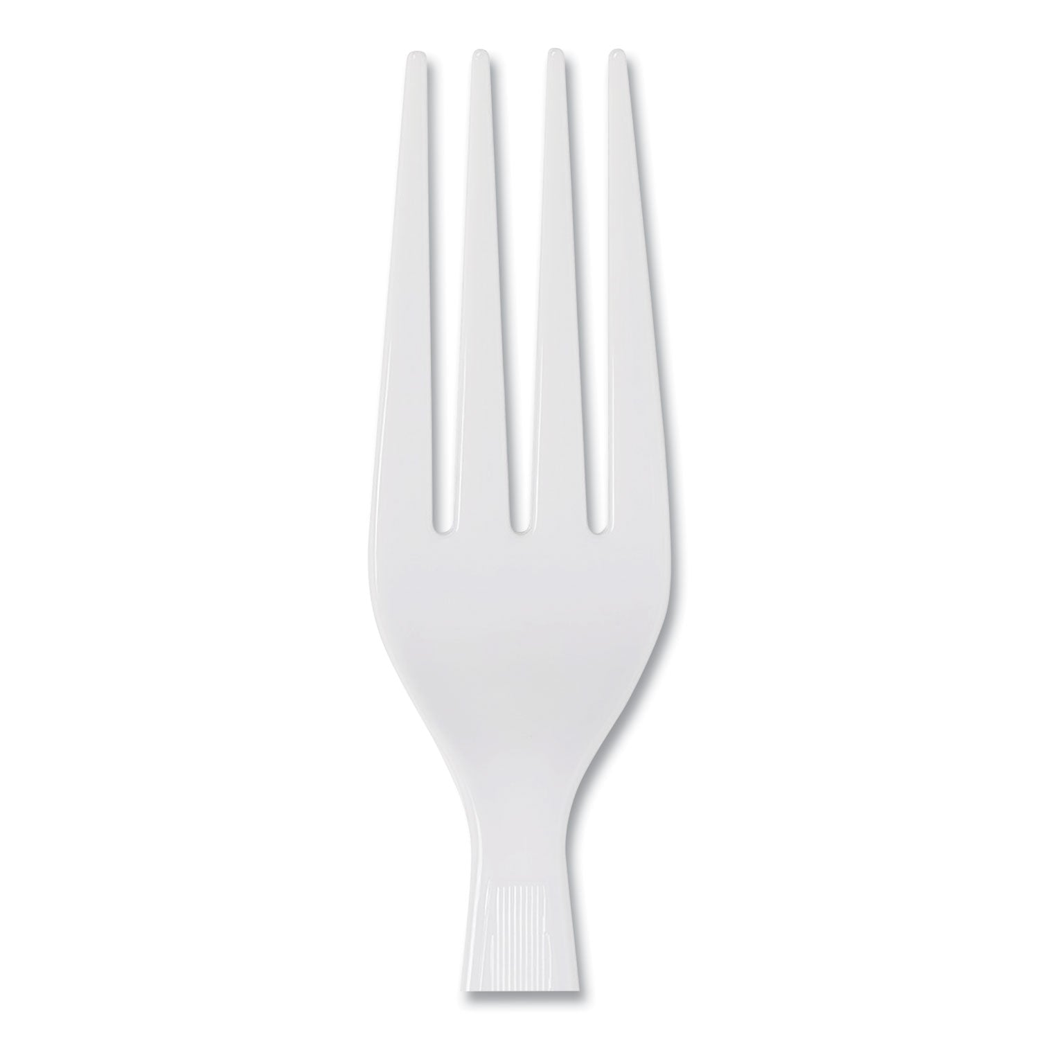 Plastic Cutlery, Heavyweight Forks, White, 1,000/Carton - 