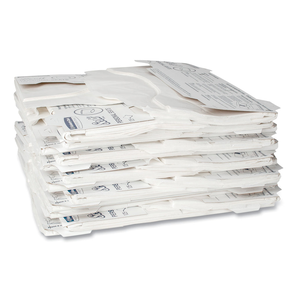 Personal Seats Sanitary Toilet Seat Covers, 15 x 18, White, 125/Pack