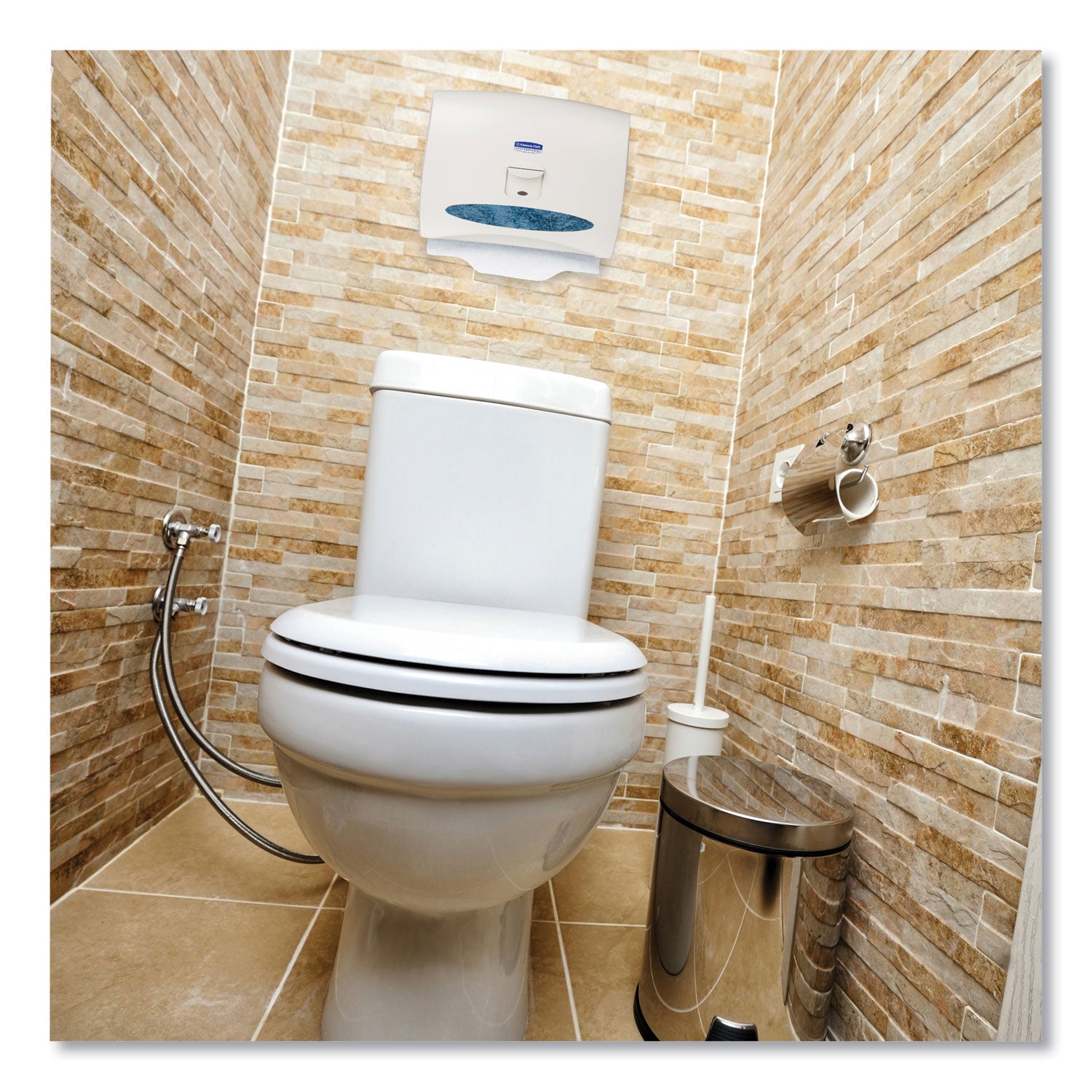 Personal Seats Sanitary Toilet Seat Covers, 15 x 18, White, 125/Pack - 