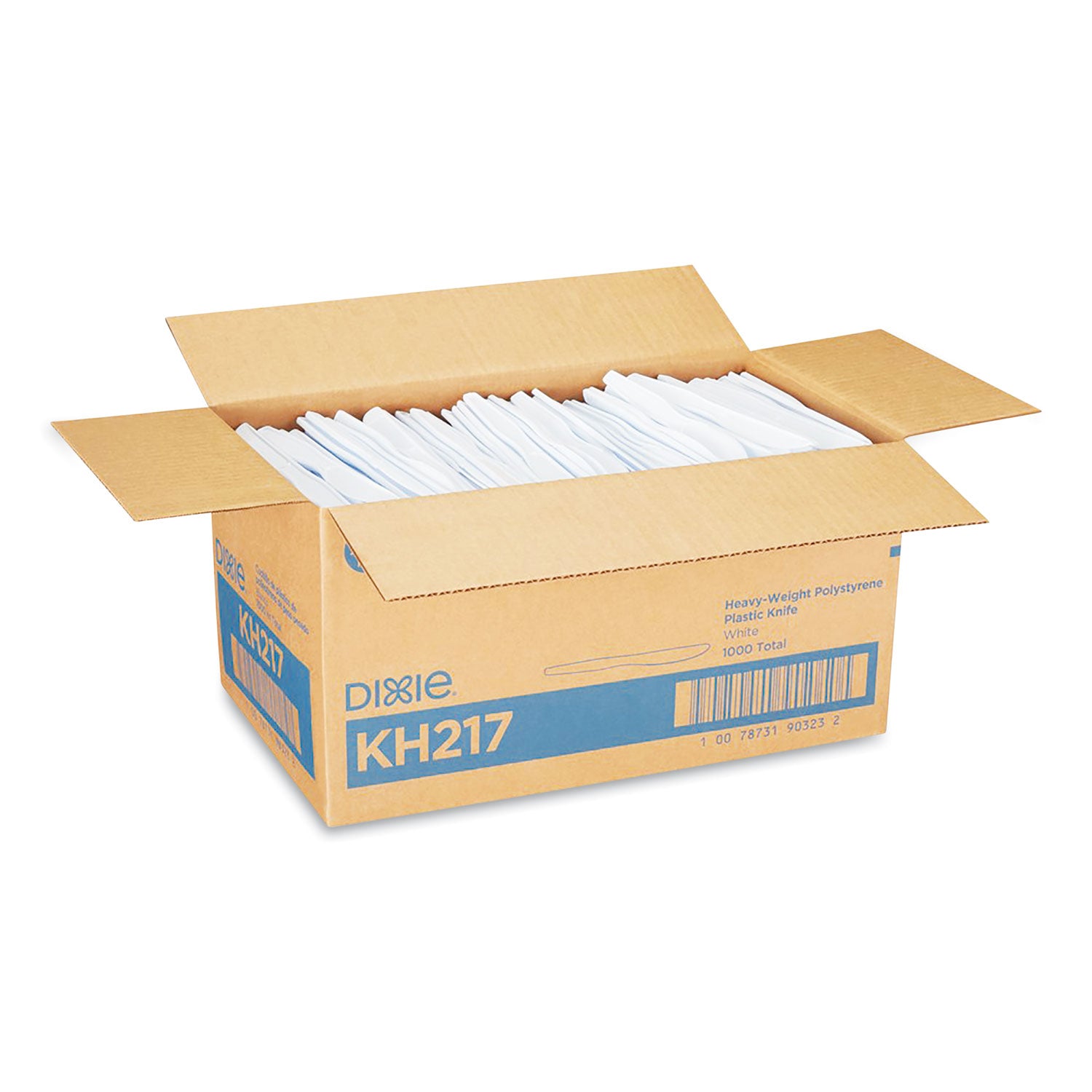 Plastic Cutlery, Heavyweight Knives, White, 1,000/Carton - 