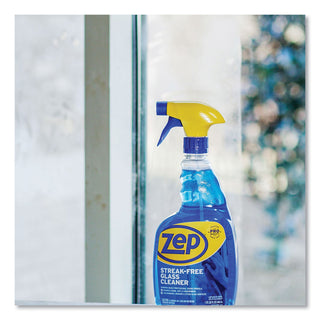 Streak-Free Glass Cleaner, Pleasant Scent, 32 oz Spray Bottle, 12/Carton