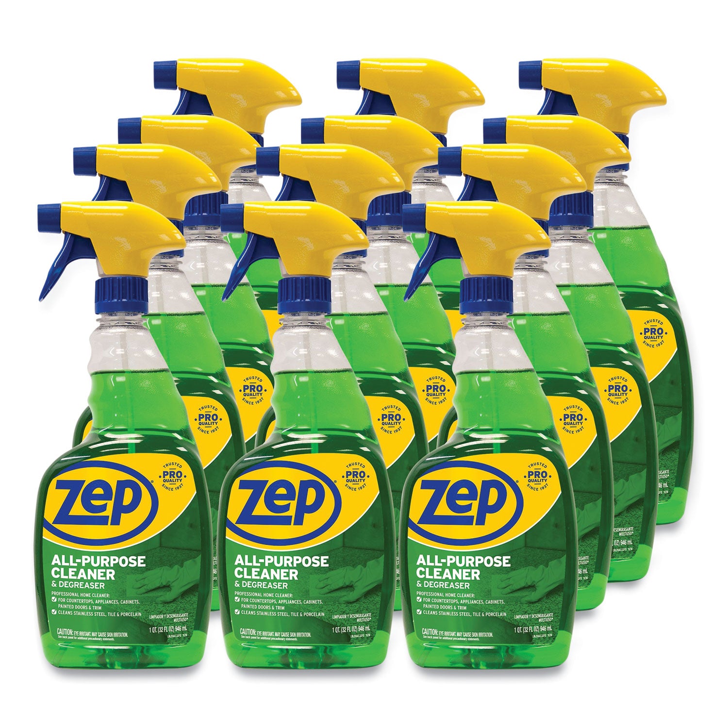 All-Purpose Cleaner and Degreaser, Fresh Scent, 32 oz Spray Bottle, 12/Carton