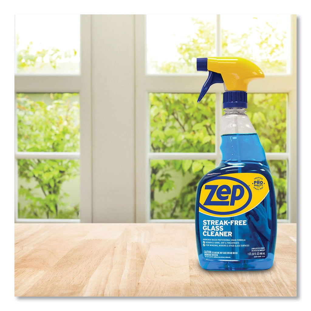 Streak-Free Glass Cleaner, Pleasant Scent, 32 oz Spray Bottle, Sold as 1 Each