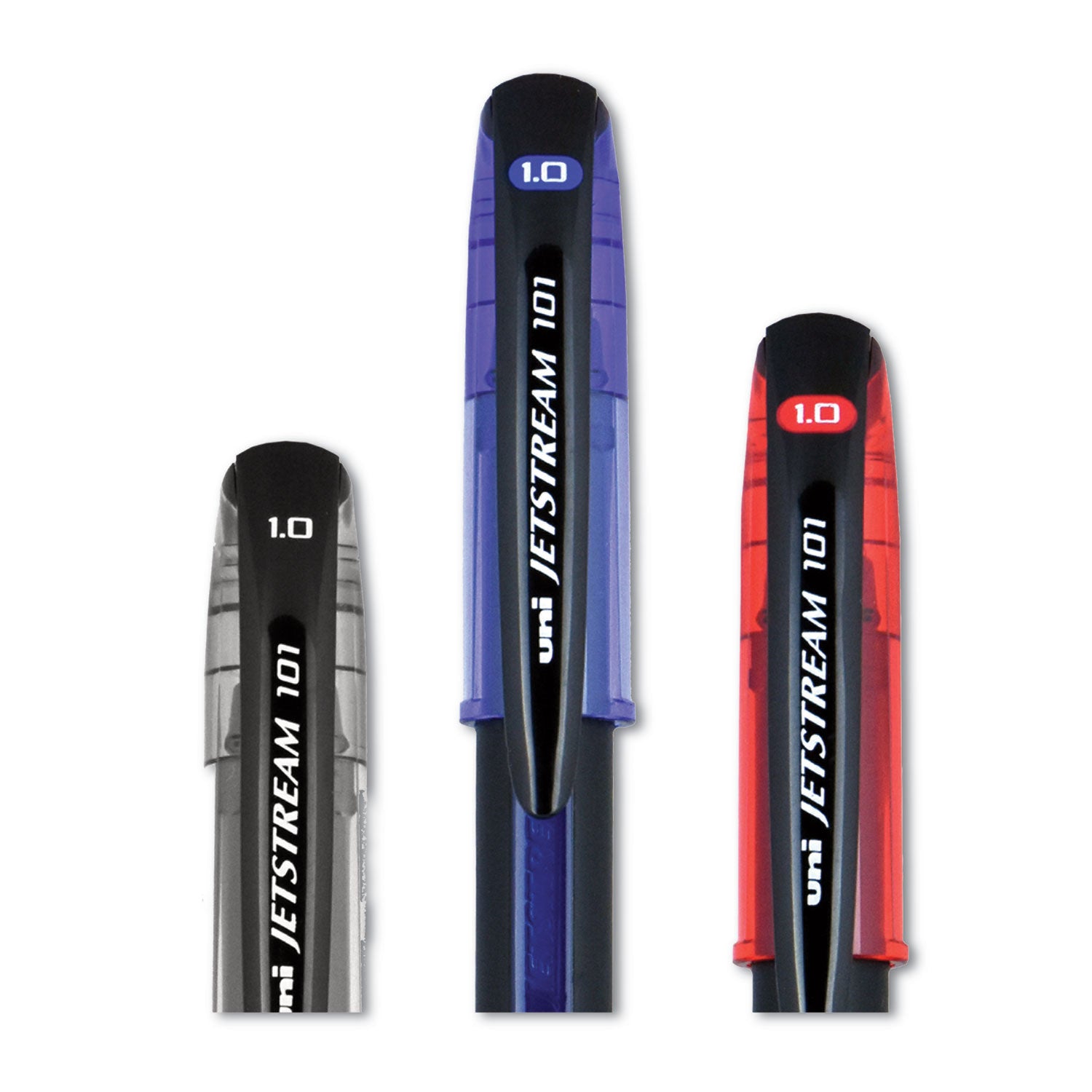 jetstream-101-hybrid-gel-pen-stick-bold-1-mm-blue-ink-black-blue-barrel-dozen_ubc1768012 - 4