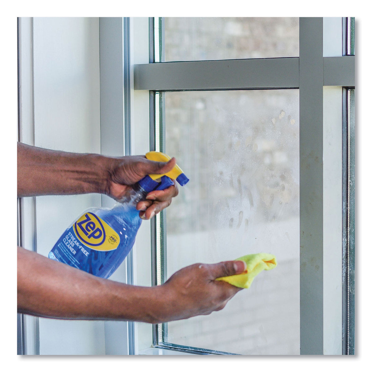 Streak-Free Glass Cleaner, Pleasant Scent, 32 oz Spray Bottle