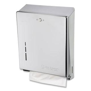 C-Fold/Multifold Towel Dispenser, 11.38 x 4 x 14.75, Chrome - 
