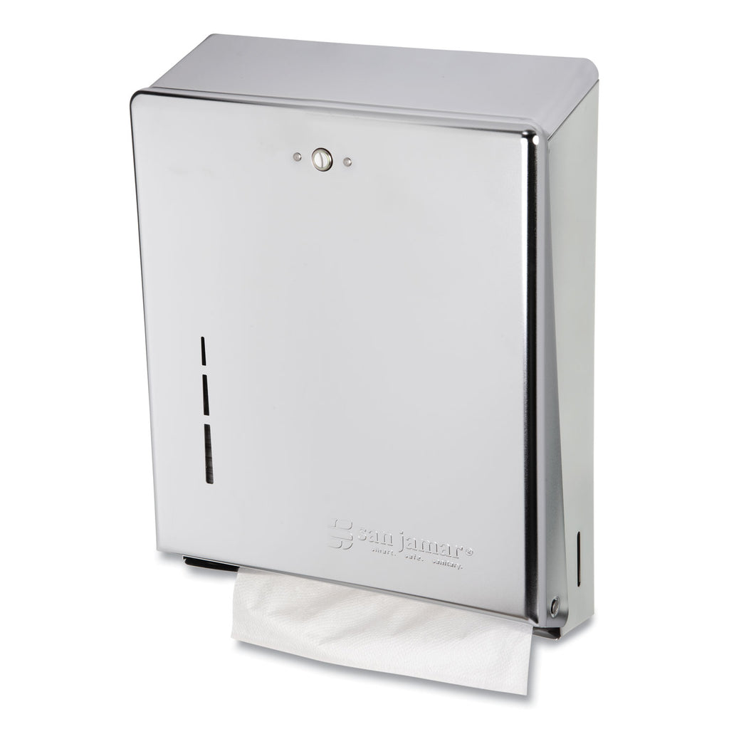 C-Fold/Multifold Towel Dispenser, 11.38 x 4 x 14.75, Chrome