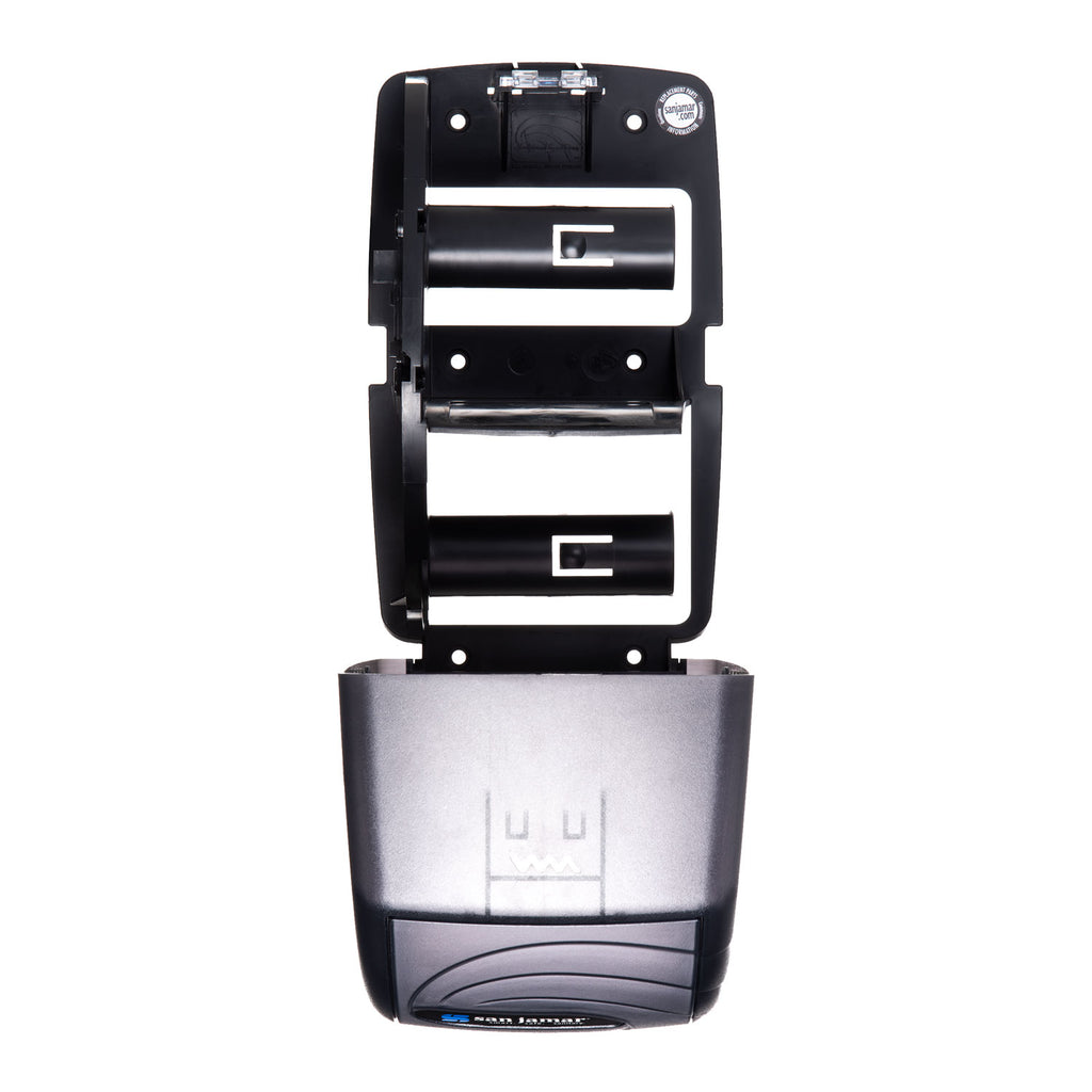 Duett Standard Bath Tissue Dispenser, Oceans, 7.5 x 7 x 12.75, Transparent Black Pearl