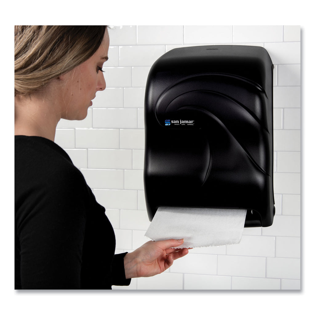Electronic Touchless Roll Towel Dispenser, 11.75 x 9 x 15.5, Black Pearl