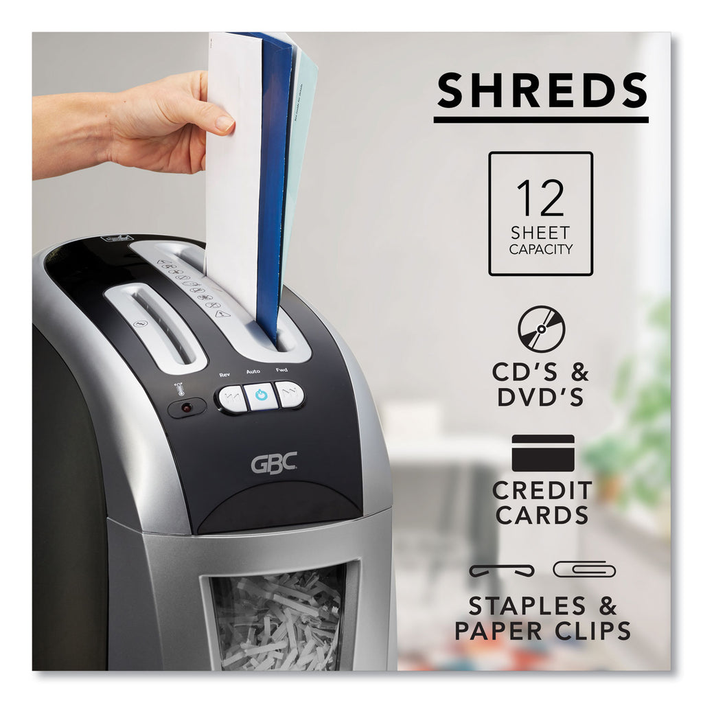 EX12-05 Super Cross-Cut Shredder, 12 Manual Sheet Capacity - 