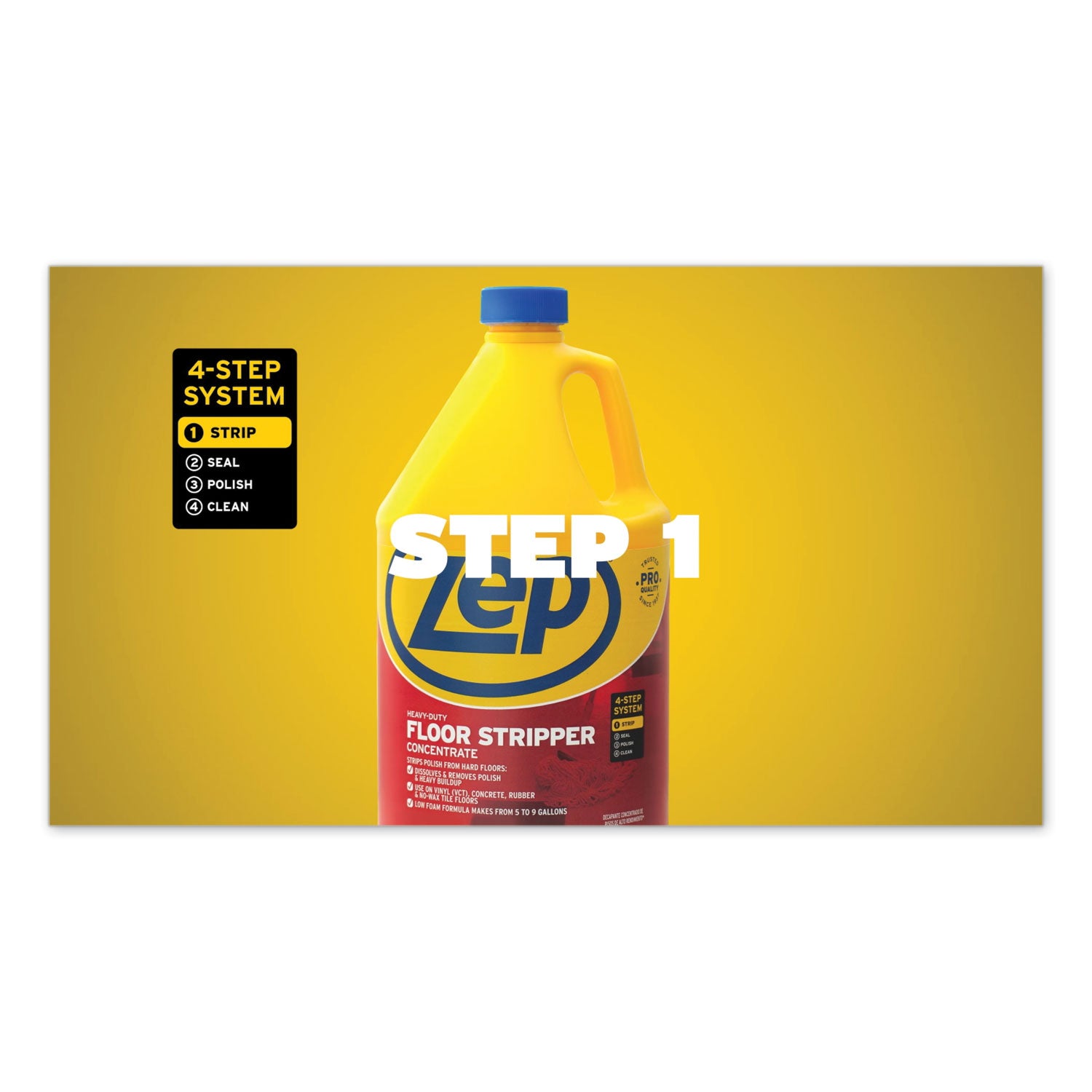 Floor Stripper, Unscented, 1 gal, 4/Carton