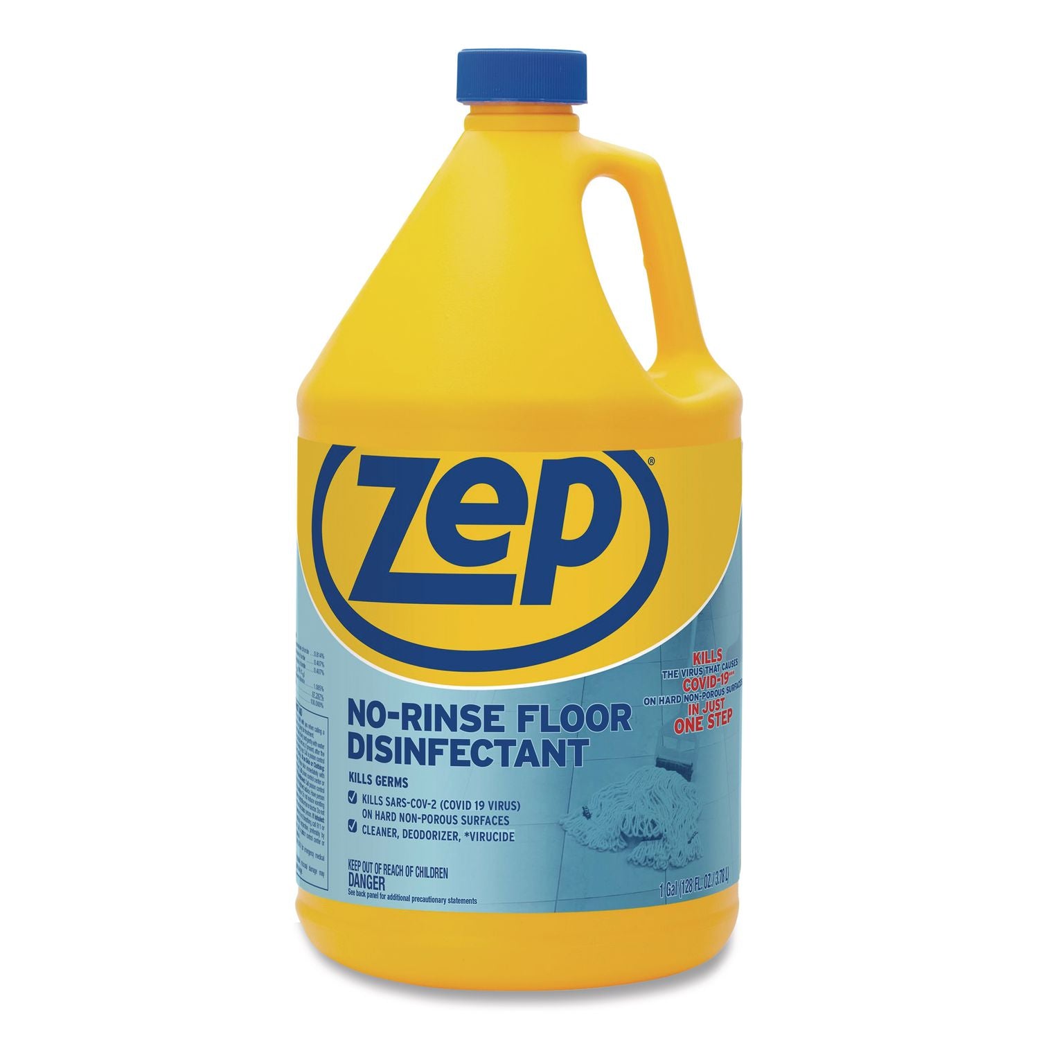 No-Rinse Floor Disinfectant, Pleasant Scent, 1 gal, 4/Carton