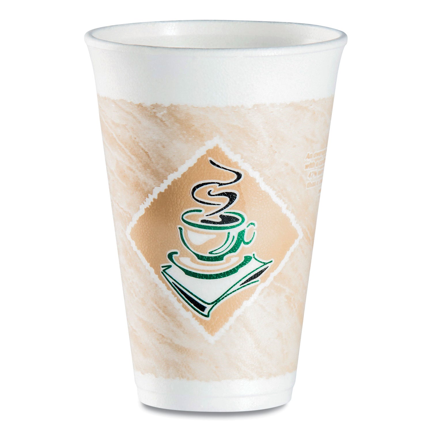 cafe-g-foam-hot-cold-cups-16-oz-brown-green-white-1000-carton_dcc16x16g167318 - 1