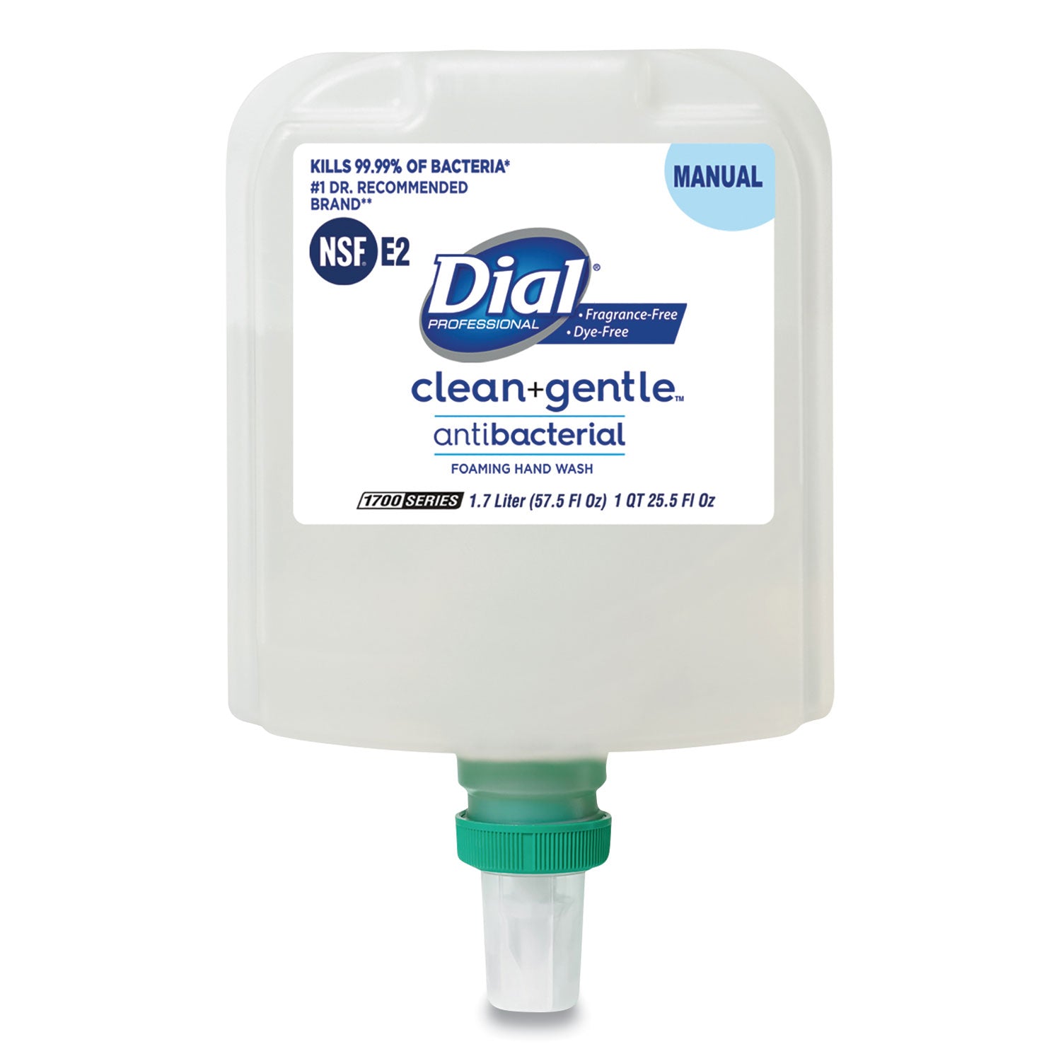 clean+gentle-antibacterial-foaming-hand-wash-refill-for-dial-1700-dispenser-fragrance-free-17-l-3-carton_dia32094 - 1
