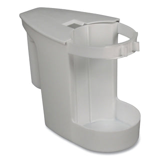 Super Toilet Bowl Caddy w/Brush, 4w x 8d, 6" Long, Plastic