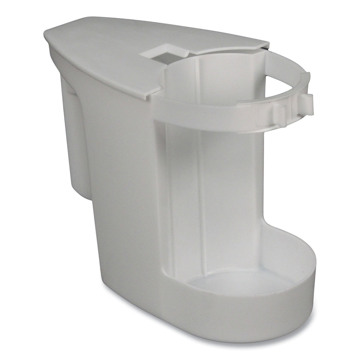 Super Toilet Bowl Caddy w/Brush, 4w x 8d, 6" Long, Plastic