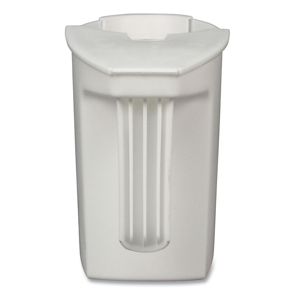 Super Toilet Bowl Caddy w/Brush, 4w x 8d, 6" Long, Plastic
