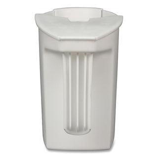 Super Toilet Bowl Caddy w/Brush, 4w x 8d, 6" Long, Plastic