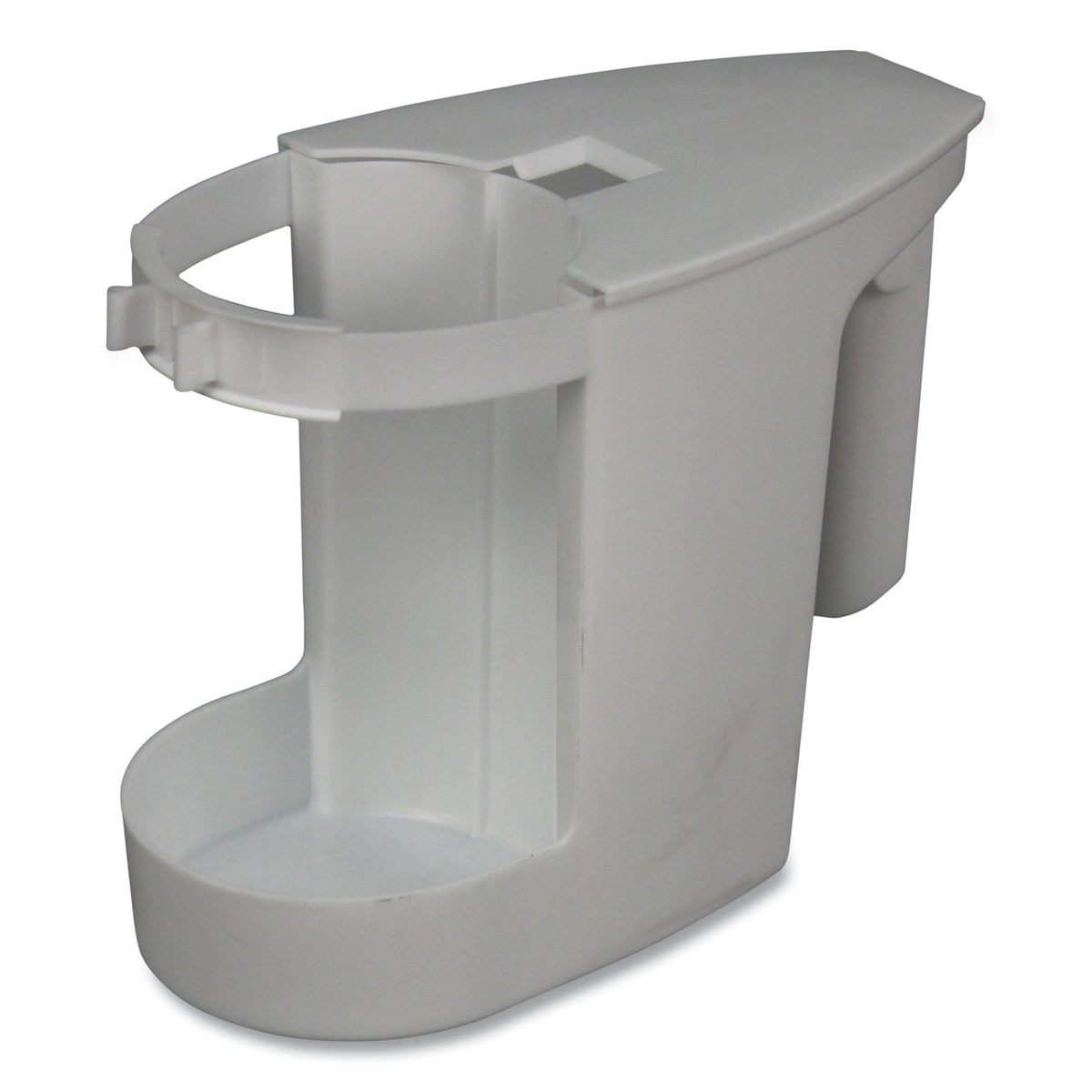 Super Toilet Bowl Caddy w/Brush, 4w x 8d, 6" Long, Plastic