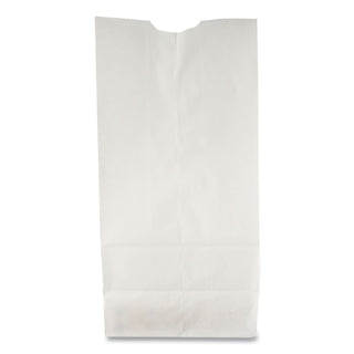 Grocery Paper Bags, 35 lb Capacity, #6, 6" x 3.63" x 11.06", White, 500 Bags