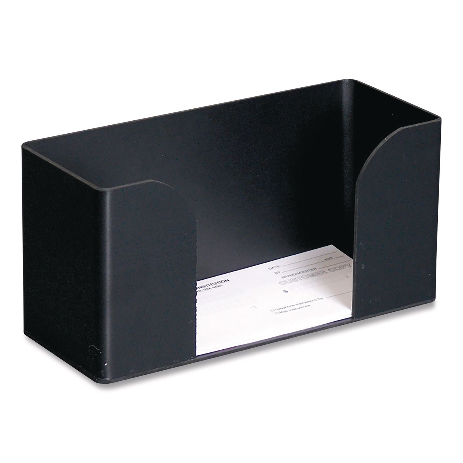 Forms Holder, For Deposit Slips, Tickets, Vouchers, Checks, ABS Plastic, Black